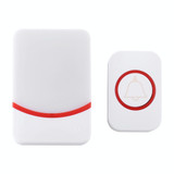 CMF1188 Home Music Remote Control Wireless Doorbell with 38 Ringtones & Colorful Flashing Lights + Ringtones / Ringtones / Colorful Flashing Lights 3-Modes (White)