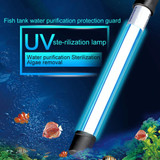 2 PCS 110V 9W UV Ultraviolet Algae Disinfection Fish Tank Lamp, US Plug