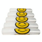 5 Sets 5C Thick Transparent Smiley Plastic Bag Shopping Bag Packaging Bag(50 PCS / Set), Size: 30x48cm