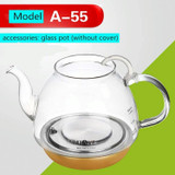 KAMJOVE Tea Maker Health Pot Glass Accessories, Model:A-55 Glass Pot