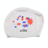 Printed Silicone Swimming Cap Waterproof Swimming Cap for Long Hair, Size:One Size(Gray)