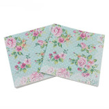 5 PCS Colorful Printed Flower Wedding Banquet Napkins Placemats