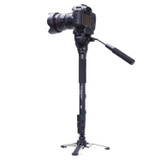 YUNTENG VCT-288RM SLR Camera Monopod Camera Support Foot Hydraulic Head Professional Photography Stand, Height: 1.48m