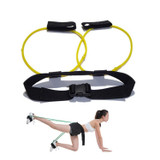 Leg Training Elastic Band Natural Latex Yoga Stretch Band Fitness Supplies, Color:Yellow 10LB