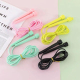 10 PCS Pen Handle Shaped Small Handle Rubber Skipping Rope for Fitness(Black)