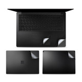 4 in 1 Notebook Shell Protective Film Sticker Set for Microsoft Surface Laptop 3 13.5 inch (Black)