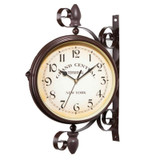 Classic Creative Cafe Decoration Bar Double-sided Wall Clock