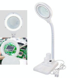White LED Desk Lamp Desktop Magnifying Glass Work Lamp(US Plug)