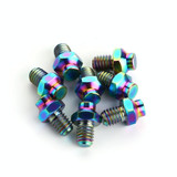 8 PCS / Set Titanium Alloy Bicycle Pedal Anti-slip Screw M4(Colour)