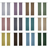 4 PCS High-precision Curtain Shade Cloth Insulation Solid Curtain, Size:5295 Inch132240CM( Blue)