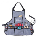 PENGGONG Waterproof Canvas Gardening Apron Tools Bag Electrician Tool Organizer For Toolkit(Grey)