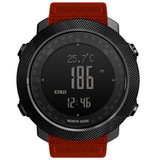 NORTH EDGE Multi-function Waterproof Outdoor Sports Electronic Smart Watch, Support Humidity Measurement / Weather Forecast / Speed Measurement, Style: Nylon Strap(Orange)