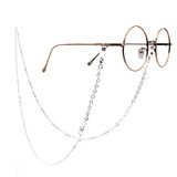 2 PCS Stars Style Hollow Fashion Simple Eyeglasses Chain(Silver)