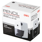 Deli Stationery Pencil Sharpeners Office School Supplies Mechanical Manual Pencil Sharpener(Black)
