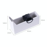 Tape Holder Office Tape Dispenser Desktop Tape Cutter(White)