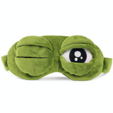 Cute Eyes Plush3D Frog Shade Cover Sleeping Rest Travel Eye Mask with Ice Bag