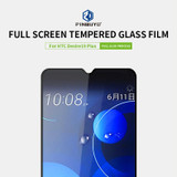 PINWUYO 9H 2.5D Full Screen Tempered Glass Film for HTC D19 PLUS(Black)