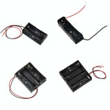 10 PCS AA Size Power Battery Storage Case Box Holder For 2 x AA Batteries with Cover & Switch