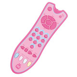 Simulated Music TV Remote Control Early Educational Toys Electric Learning Machine Baby Toy(Pink)