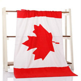 Microfiber Bath Towel Printing Beach Towel Super Soft Bath Towel, Size:70140cm(Canadian Flag)