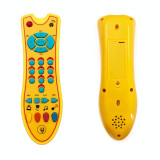 Simulated Music TV Remote Control Early Educational Toys Electric Learning Machine Baby Toy(Yellow)