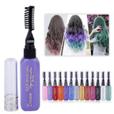 One-time Hair Temporary Color Hair Dye Non-toxic DIY Hair Color Mascara Dye Cream Hair(Orange)