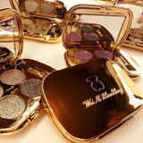 Professional  Eye Makeup Eyeshadow Palette Gold Smoky Cosmetics Makeup Palette Diamond Bright Glitter Eye Shadow(8)