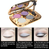 Professional  Eye Makeup Eyeshadow Palette Gold Smoky Cosmetics Makeup Palette Diamond Bright Glitter Eye Shadow(6)