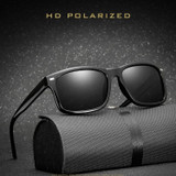 2 PCS Men Sunglasses Night Vision Anti-glare Driving Sun Glasses Goggles(Matte Leopard Frame Brown Lens)