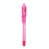 10 PCS Creative Magic UV Light Invisible Ink Pen Marker Pen(Pink)