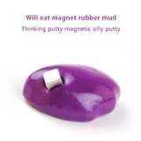 DIY Plasticine Slime Magnetic Rubber Mud Stress Reducer Anti-Anxiety Bouncing Putty Magic Clay Education Toy for Kids and Adults, Big Iron Box Size: 8x2.5cm(Gold)