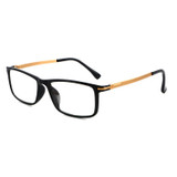 Black Frame Spring Hinge Anti Fatigue & Blue-ray Presbyopic Glasses, +1.00D