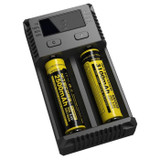 Nitecore NEW i2 Intelligent Digi Smart Charger with LED Indicator for 14500, 16340 (RCR123), 18650, 22650, 26650, Ni-MH and Ni-Cd (AA, AAA) Battery