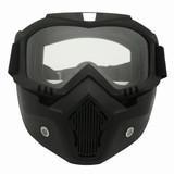 Motorcycle Off-road Helmet Mask Detachable Windproof Goggles Glasses(Transparent)