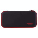 DOBE For Nintendo Switch Game Console Travel Carrying Storage Box Zipper Protective Bag Holder Shell, Size: 26.0 x 12.5 x 4.0cm(Black + Red)