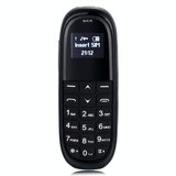 AIEK KK1 Mini Mobile Phone, English Keyboard, Hands Free Bluetooth Dialer Headphone, MTK6261DA, Anti-Lost, Single SIM, Network: 2G(Black)