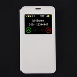 For Blackview BV2000S (S-MPH-7151) Horizontal Flip Leather Case with Call Display ID(White)