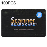 100 PCS Scanner Guard Card RFID Blocking Card, Built-in Patented ID Protection