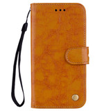 For Xiaomi Redmi 5 Plus Oil Wax Texture Horizontal Flip Leather Case with Holder & Card Slots & Wallet(Brown)