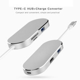 6 in 1 Hub USB-C / Type-C to USB-C / Type-C & HDMI & SD & TF & 2 USB Adapter