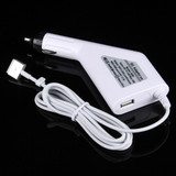 85W 20V 4.25A 5 Pin T Style MagSafe 2 Car Charger with 1 USB Port for Apple Macbook A1398 / A1424 / MC975 / MC976 / ME664 / ME665, Length: 1.7m (White)