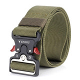 ENNIU 5cm Wide High-quality Powerful Nylon Belt Adjustable Multifunction Training Belts for Men(Army Green)