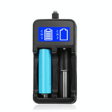 YS-3 Universal 18650 26650 Smart LCD Dual Battery Charger with Micro USB Output for 18490/18350/17670/17500/16340 RCR123/14500/10440/A/AA/AAA