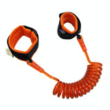 Kids Safety Harness Child Leash Anti Lost Wrist Link Traction Rope Anti Lost Bracelet, Length: 2m(Orange)