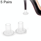 5 Pairs Non-slip Wear-resistant Increase Shoes High Stiletto Heel Protector Caps, Random Color Delivery