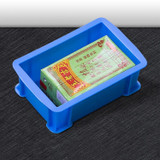 5 PCS Thick Multi-function Material Box Brand New Flat Plastic Parts Box Tool Box, Size: 15.6cm x 10.1cm x 5.3cm(Blue)