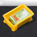 5 PCS Thick Multi-function Material Box Brand New Flat Plastic Parts Box Tool Box, Size: 15.6cm x 10.1cm x 5.3cm(Yellow)