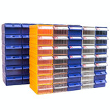 Thickened Combined Plastic Parts Cabinet Drawer Type Component Box Building Block Material Box Hardware Box, Random Color Delivery, Size: 24cm x 13cm x 7.8cm