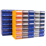 Thickened Combined Plastic Parts Cabinet Drawer Type Component Box Building Block Material Box Hardware Box, Random Color Delivery, Size: 29cm X 18cm X 11cm