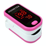 Finger Pulse Oximete LED HD Display Portable Oximeter Equipment Blood Oxygen Monitor Pulse Oximeter(Magenta)